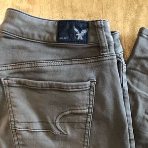 American Eagle brown high rise jegging